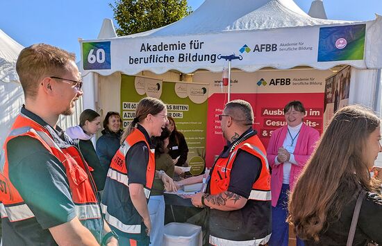 IHK Aktionstag - Stand von außen mit unserer Fußmatte